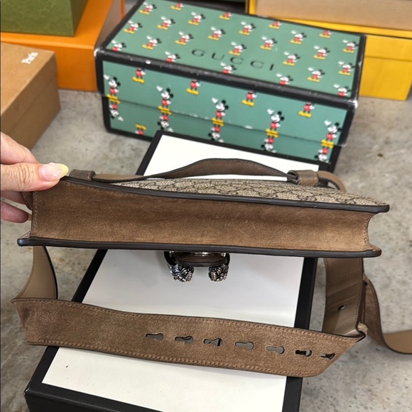 Gucci Dionysus Bumbag Waist Fanny Pack Bag EUC Entrupy Certified GG Monogram - Picture 8 of 16